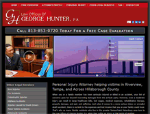 Tablet Screenshot of hunterlawoffices.com